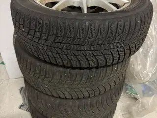 4x vinterhjul: INTRA alufælge med 4x vinterdæk 205