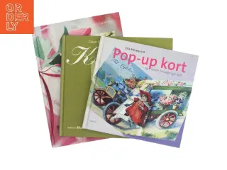 Fest og farver : kreative ideer, Klip til festen og Pop-up kort. 3 bøger,  med papir, pynt og perler af Gitte Schou Hansen (Bog)