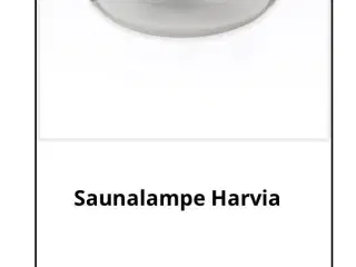 Sauna lampe med skærm