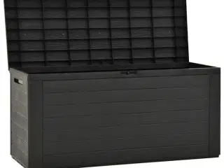Opbevaringskasse til haven 116x44x55 cm antracitgrå