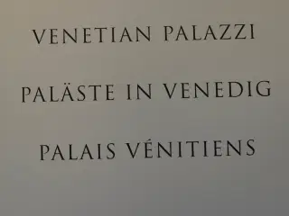 venetian palazzi, by giuseppe mazzariol and attila