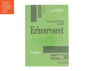 Lovsamling 2016 : erhvervsret (Bog)