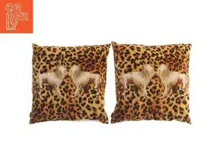 2 smukke puder fra Vanilla fly, Leopardmønster Puder fra Vanilla Fly (str. 49x48 cm)
