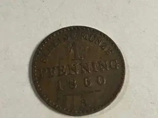 1 Pfennig 1860A Germany