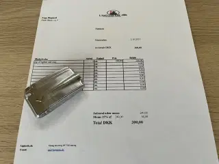 Ronson Ligther er gjort i stand se Kvittering