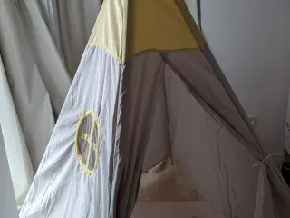 IKEA tipitelt til børn grå og gul