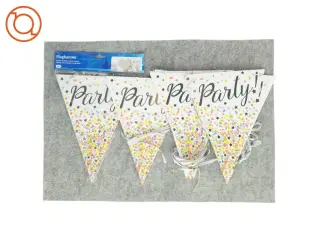 nye flagranker, festpynt, Banner med party (str. 30 x 22)