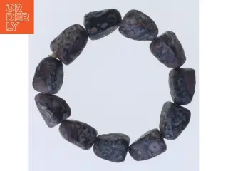 Armbånd med polerede sten (str. Ø 7 cm)