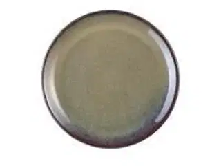 12 stk. Tallerken stentøj brun 160 mm Rustik