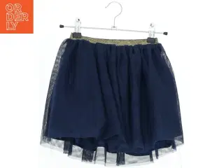 Navyblå nederdel med glimmerbånd fra H&M (str. 110)