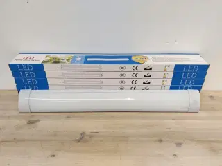 6 stk. LED lysarmaturer, 96 watt, 60 cm.