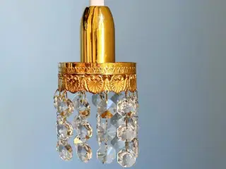 Guldbelagt pendel m bling, ny el