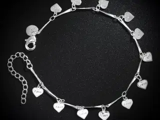 * Sterlingsølv; Smukt armbånd - med masser af små