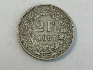 2 Francs Switzerland 1957