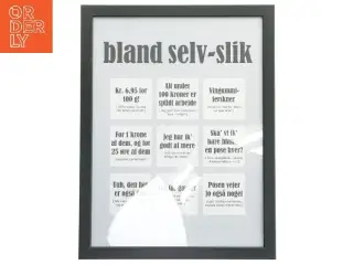 plakat i ramme fra IKEA (str. 43,5x33,5 cm)