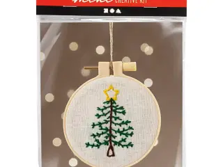 Mini DIY Kit Broderi, Juletræ, 1 pk.
