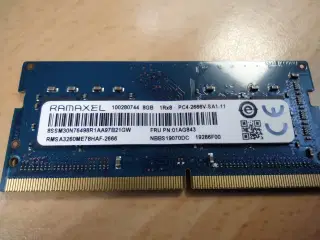 Ram SoDimm 8GB 2666mhz 260 pin DDR4 PC4-21300 