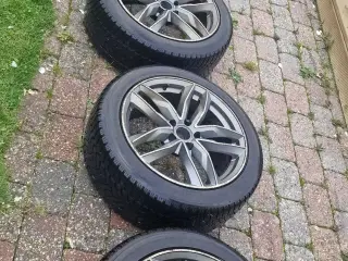 Audi, VW, skoda, seat alufælge med vinterdæk