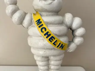 Flot Michelin figur/sparebøsse i støbejern 