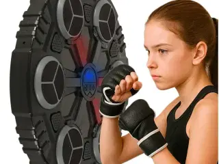 Bokseschild til væg med Bluetooth, LED og USB – til børn 8+