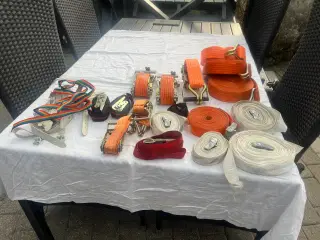 Båndstrammere og surringsdele