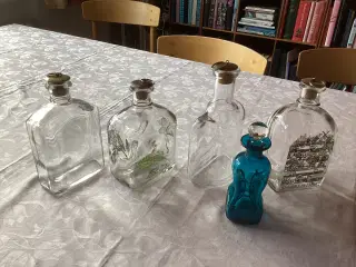 Holmegård snapse flasker