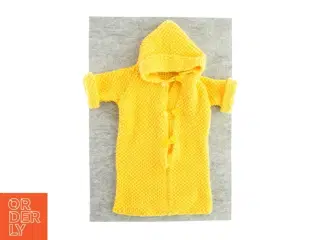 Hjemmestrikket sovepose med hætte til baby eller dukke