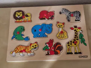 Tre stk. træ puslespil