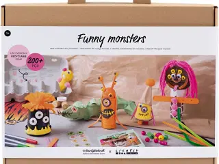 Maxi DIY Mix Sjove Monstre, ass. farver, 1 pk.