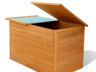 Udendørs opbevaringskasse 126x72x72 cm træ