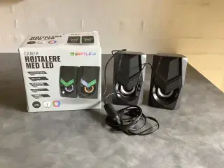 Gamer højtalere med led