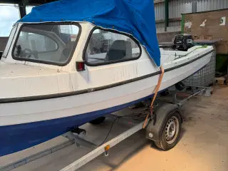 Båd + bådtrailer 