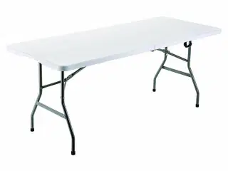 Marbueno sammenklappeligt bord - hvid resin, 152 × 70 × 74 cm rektangulært