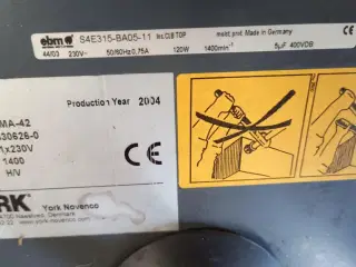 Kalorifere varmeventilator til værkstedet, 2 stk.