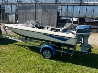 Speedbåd Fletcher med bådtrailer 70 hk
