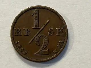 1/2 Rigsbankskilling 1852