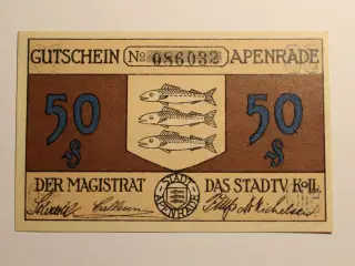 50 PFENNIG, AABENRAA (Apenrade) 1920