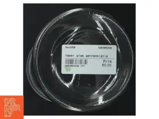 Gennemsigtig glasvase (str. 19 cm)
