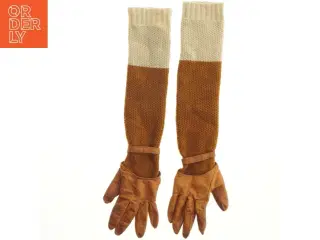 Læderhandsker med strikkede ærmer fra H&M