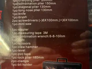 Sæt med skruer m.v 515 stk