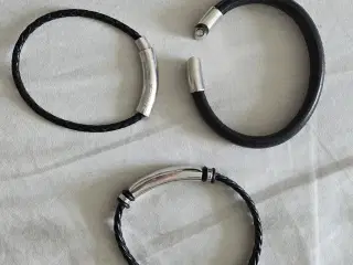 Armbånd til mænd i stål med magnetlås