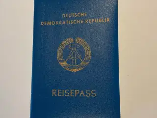 DDR pas fra det tidligere Østtyskland