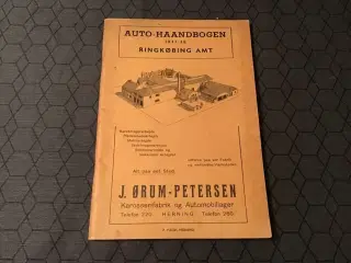 Auto- haandbogen 1937- 1938