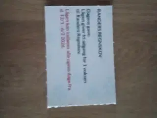 Billet til Randers Regnskov