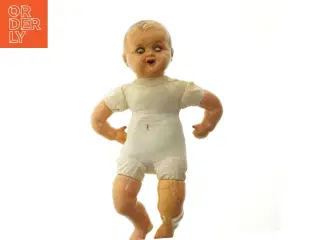 Vintage porcelænsdukke (str. 56 cm)
