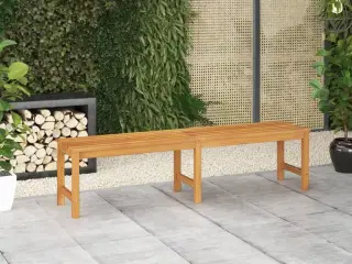 Havebænk 180 cm massivt teaktræ