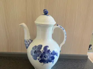 Blå blomst kaffekande 