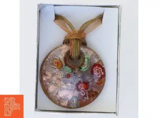Unika glassmykke,  håndlavet italiensk design (str. Kasse 9 x 6 cm)
