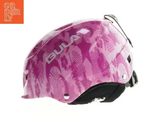 Lyserød skihjelm fra Bula fra Bula (str. 25x20 cm)