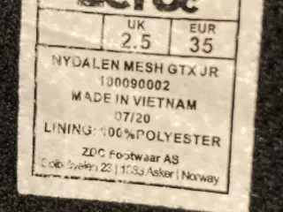 Zero Goretex vinterstøvler str. 35
